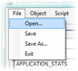 Opening a file